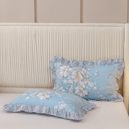 91家纺网 家纺一手货源 找家纺 （总）爱妮玖玖 2022新款花边枕套45cm*75cm/对