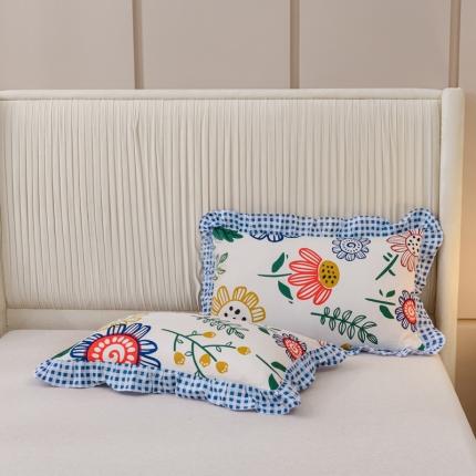 91家纺网 家纺一手货源 找家纺 （总）爱妮玖玖 2022新款花边枕套45cm*75cm/对