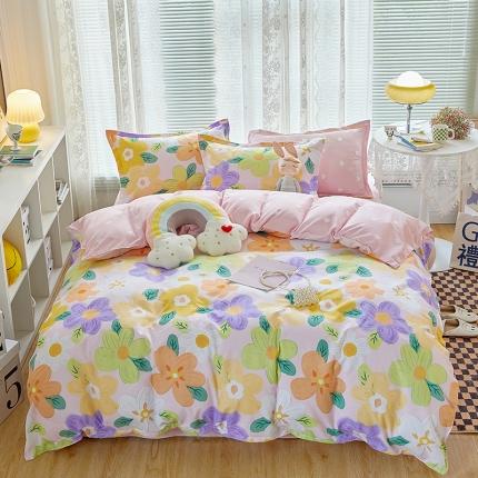 91家纺网 家纺一手货源 找家纺 （总）世爵 2023新款加厚磨毛印花四件套