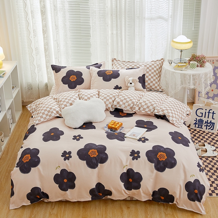 91家纺网 家纺一手货源 找家纺 （总）世爵 2023新款加厚磨毛印花四件套