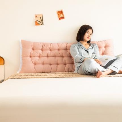 91家纺网 家纺一手货源 找家纺 碧尔家居 2025新款小清新系列靠垫靠背 浅粉