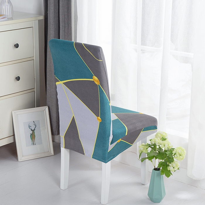 91家纺网 家纺一手货源 找家纺 飞翔家纺床上用品 2023新款四季弹力一体椅子套 几何印象