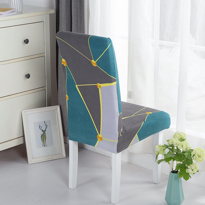 91家纺网 家纺一手货源 找家纺 飞翔家纺床上用品 2023新款四季弹力一体椅子套 几何印象