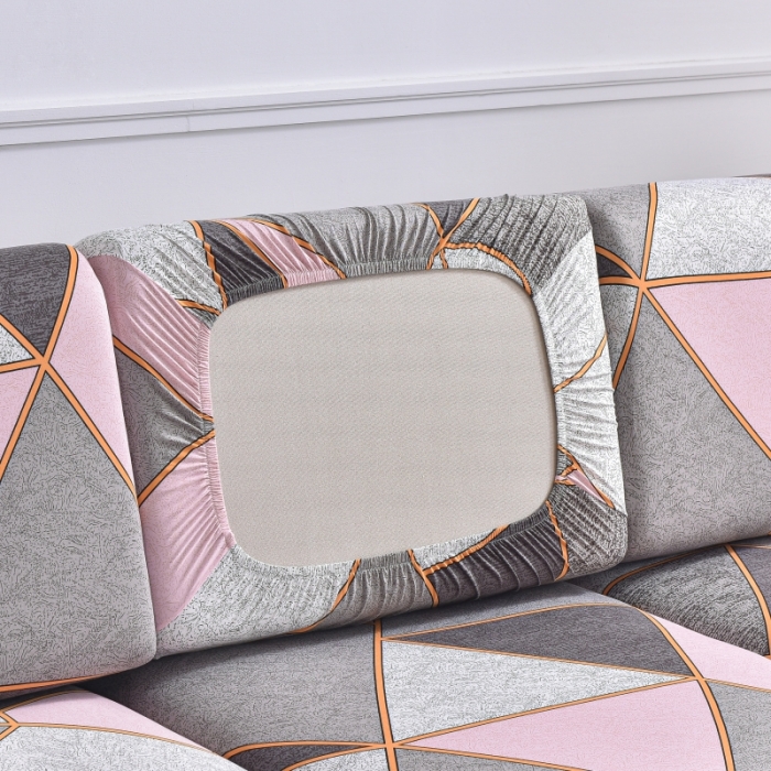 91家纺网 家纺一手货源 找家纺 飞翔家纺 2023新款印花组合沙发坐垫套 缤纷几何