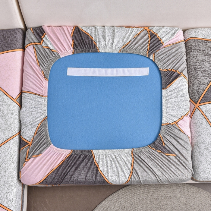 91家纺网 家纺一手货源 找家纺 飞翔家纺 2023新款印花组合沙发坐垫套 缤纷几何