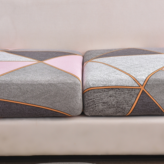 91家纺网 家纺一手货源 找家纺 飞翔家纺 2023新款印花组合沙发坐垫套 缤纷几何