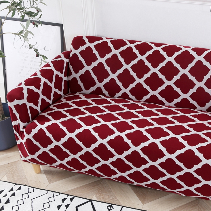 91家纺网 家纺一手货源 找家纺 飞翔 2023新款印花沙发套 格调红