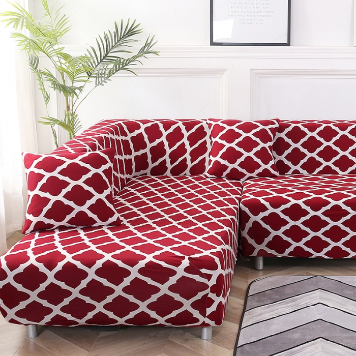 91家纺网 家纺一手货源 找家纺 飞翔 2023新款印花沙发套 格调红