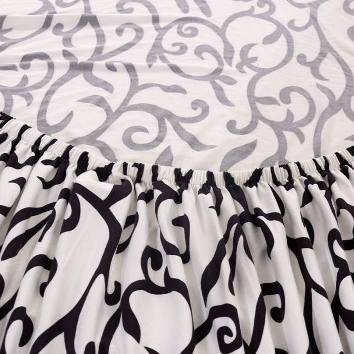 91家纺网 家纺一手货源 找家纺 飞翔 2023新款印花沙发套 黑白配