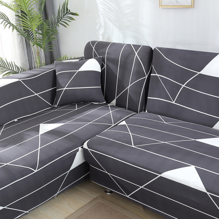 91家纺网 家纺一手货源 找家纺 飞翔 2023新款印花沙发套 灰色空间