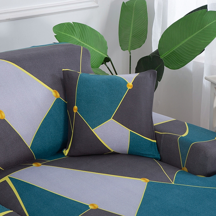 91家纺网 家纺一手货源 找家纺 飞翔 2023新款印花沙发套 几何印象