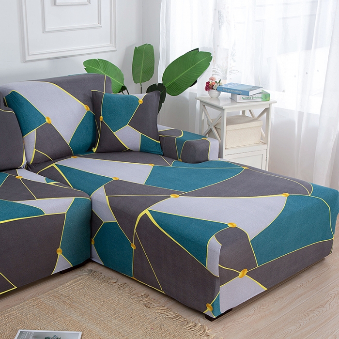 91家纺网 家纺一手货源 找家纺 飞翔 2023新款印花沙发套 几何印象