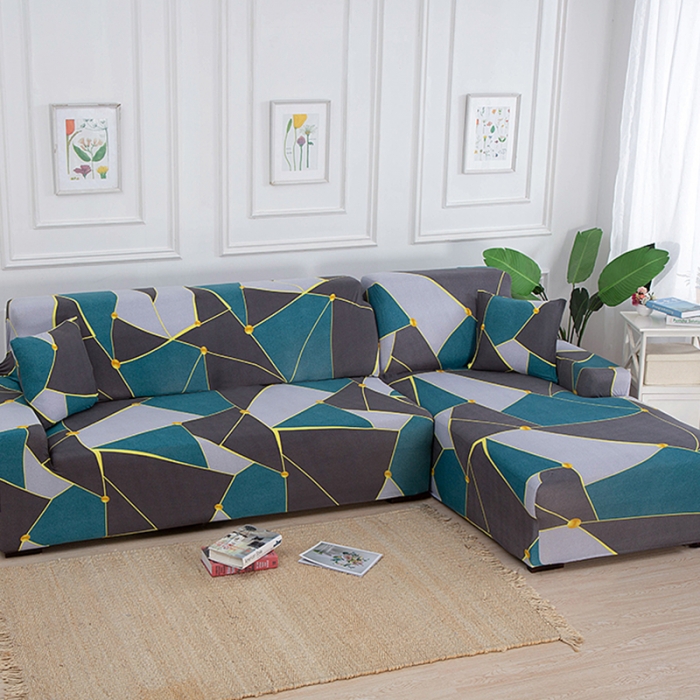 91家纺网 家纺一手货源 找家纺 飞翔 2023新款印花沙发套 几何印象