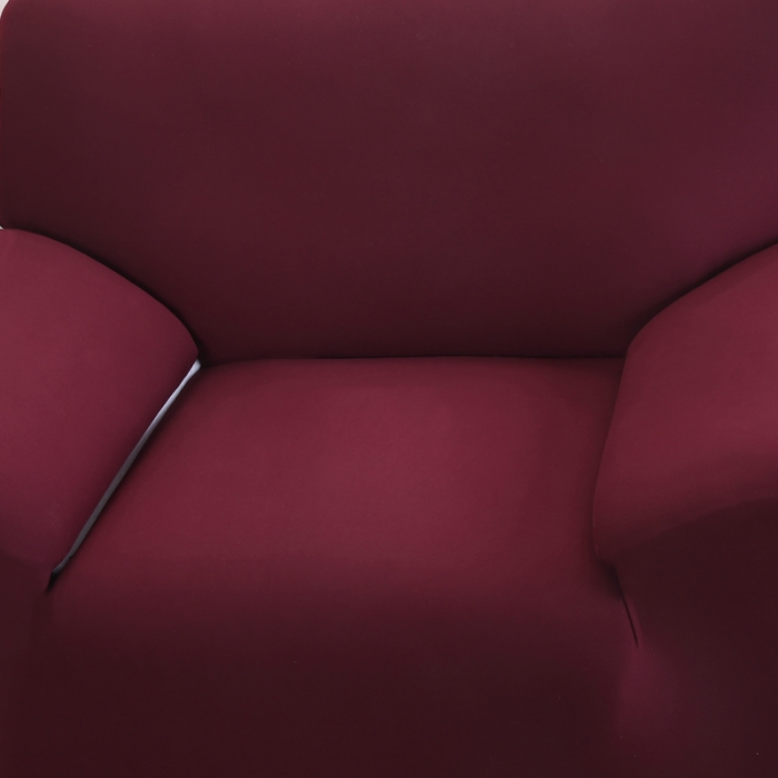 91家纺网 家纺一手货源 找家纺 飞翔 2023新款印花沙发套 酒红