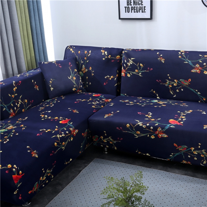 91家纺网 家纺一手货源 找家纺 飞翔 2023新款印花沙发套 鸟语花香