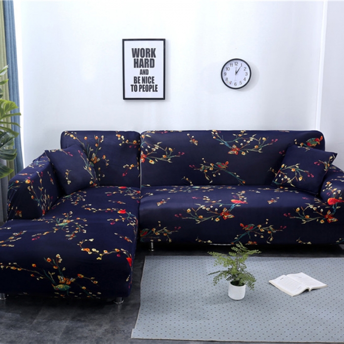 91家纺网 家纺一手货源 找家纺 飞翔 2023新款印花沙发套 鸟语花香