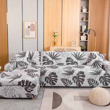 91家纺网 家纺一手货源 找家纺 飞翔 2023新款印花贵妃沙发套 芭蕉叶