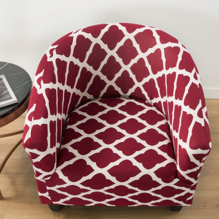 91家纺网 家纺一手货源 找家纺 飞翔 2023新款半圆沙发套 格调红