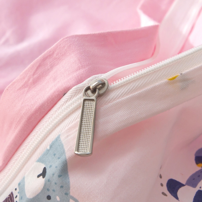 91家纺网 家纺一手货源 找家纺 喜多兔 2022新款小小梦幼儿园三件套 小小梦粉狐狸宝贝