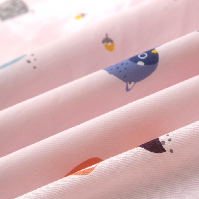 91家纺网 家纺一手货源 找家纺 喜多兔 2022新款小小梦幼儿园三件套 小小梦粉狐狸宝贝