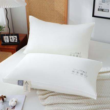 91家纺网 家纺一手货源 找家纺 （总）仁宇枕业 2022新款A类双边酒店羽丝绒枕头