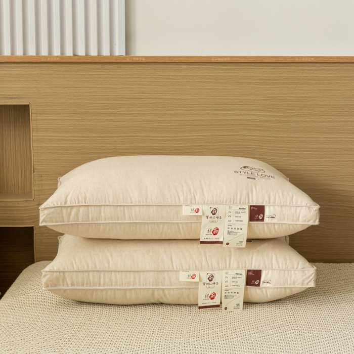 91家纺网 家纺一手货源 找家纺 (总) 糖果枕芯 2022新款生态棉麻亲子枕