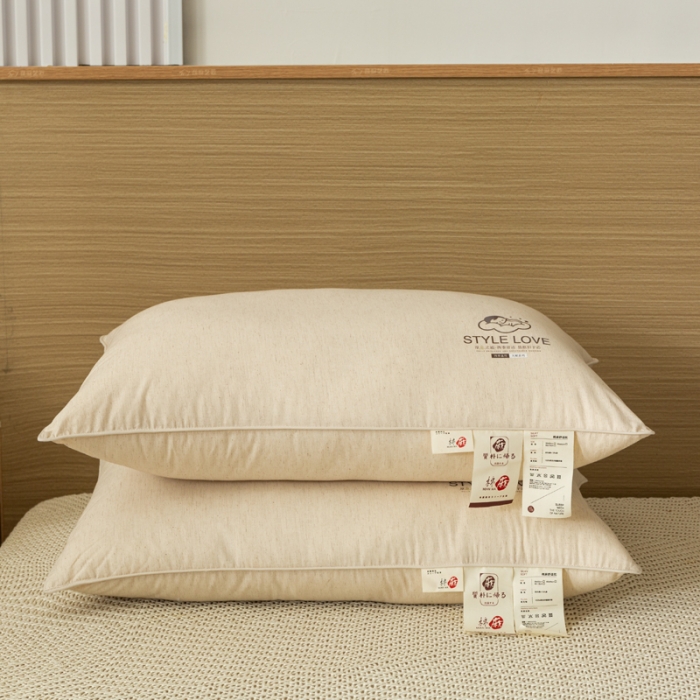 91家纺网 家纺一手货源 找家纺 糖果枕芯 2022新款生态棉麻亲子枕 单边(48x74cm)