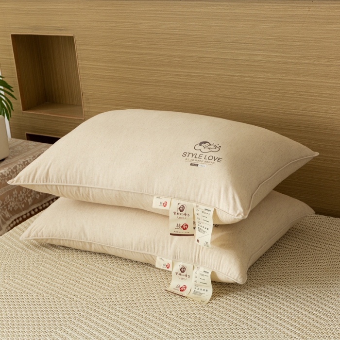 91家纺网 家纺一手货源 找家纺 糖果枕芯 2022新款生态棉麻亲子枕 单边(48x74cm)