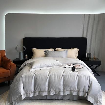 馨蕊 2022秋冬新品100支天丝棉四件套-D系列 D系列-高级灰