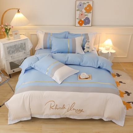 91家纺网 家纺一手货源 找家纺 （总）慕语家纺 2025新款晴天系列亲肤加厚磨毛简约四件套