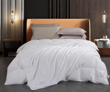 91家纺网 家纺一手货源 找家纺 全棉大提花拉链款羽绒蚕丝子母被黄金搭档被（蚕丝+鹅绒子母被）