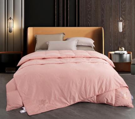 91家纺网 家纺一手货源 找家纺 全棉大提花拉链款羽绒蚕丝子母被黄金搭档被（蚕丝+鹅绒子母被）