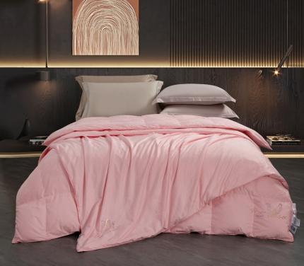 91家纺网 家纺一手货源 找家纺 全棉大提花拉链款羽绒蚕丝子母被黄金搭档被（蚕丝+鹅绒子母被）