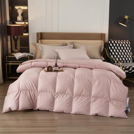 91家纺网 家纺一手货源 找家纺 新款全棉贡缎暖悠鹅绒被（被头脱卸款）羽绒被