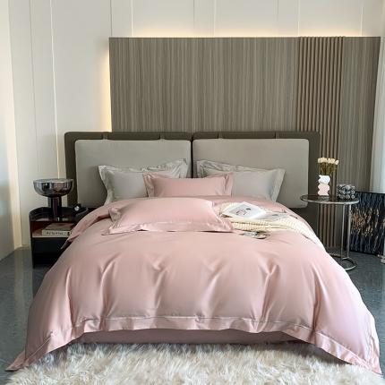 91家纺网 家纺一手货源 找家纺 （总）淼铭 秋冬新品轻奢全棉绣线四件套