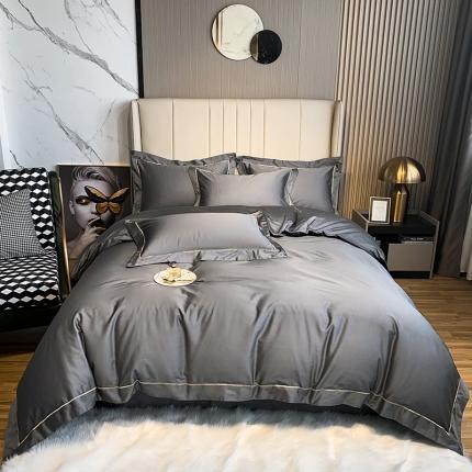 91家纺网 家纺一手货源 找家纺 （总）淼铭 秋冬新品轻奢全棉绣线四件套