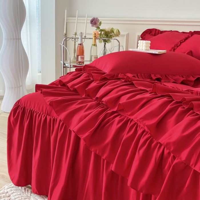 91家纺网 家纺一手货源 找家纺 （总）乐卧家居 2026新款贝拉花边系列四件套