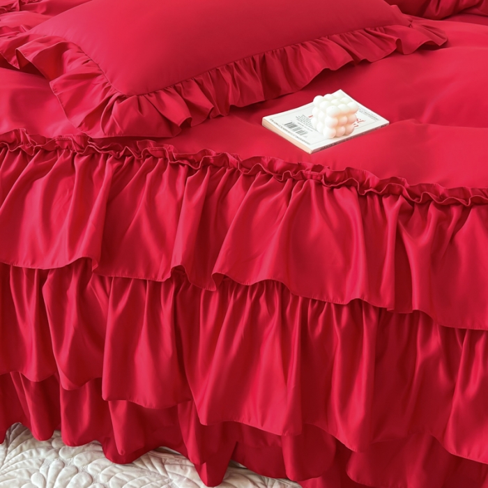 91家纺网 家纺一手货源 找家纺 （总）乐卧家居 2026新款贝拉花边系列四件套