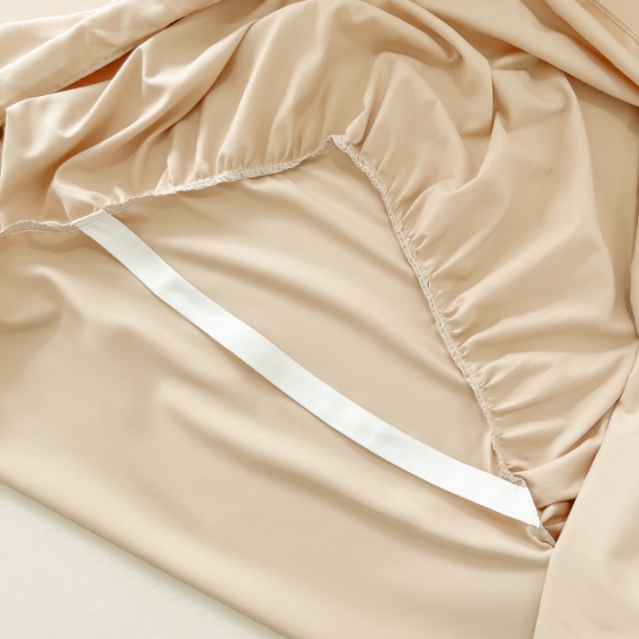 91家纺网 家纺一手货源 找家纺 乐卧家居 2026新款贝拉花边系列四件套 贝拉-奶油咖