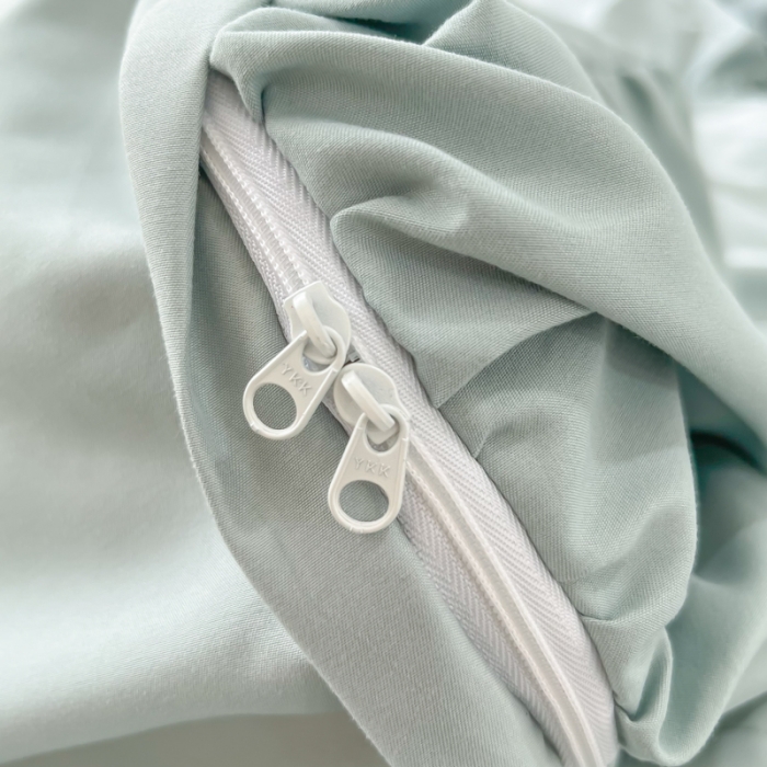 91家纺网 家纺一手货源 找家纺 乐卧家居 2026新款贝拉花边系列四件套 贝拉-奶油绿