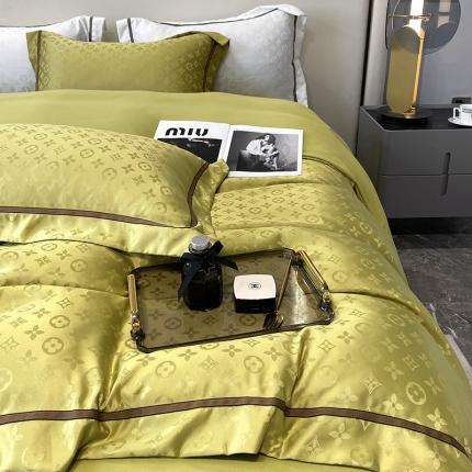 91家纺网 家纺一手货源 找家纺 （总）优悦生活馆 2024新款工艺款提花磨毛四件套