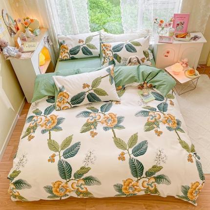 91家纺网 家纺一手货源 找家纺 （总）琪格格纺织 2022新款全棉印花四件套