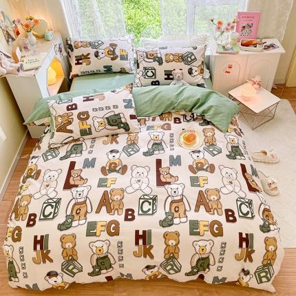 91家纺网 家纺一手货源 找家纺 （总）琪格格纺织 2022新款全棉印花四件套