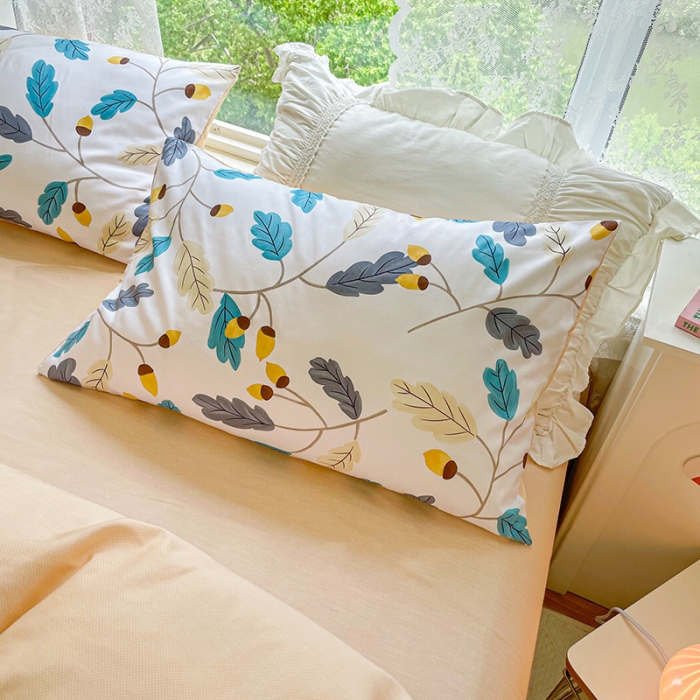 91家纺网 家纺一手货源 找家纺 琪格格纺织 2022新款全棉印花四件套 婉约花瑶