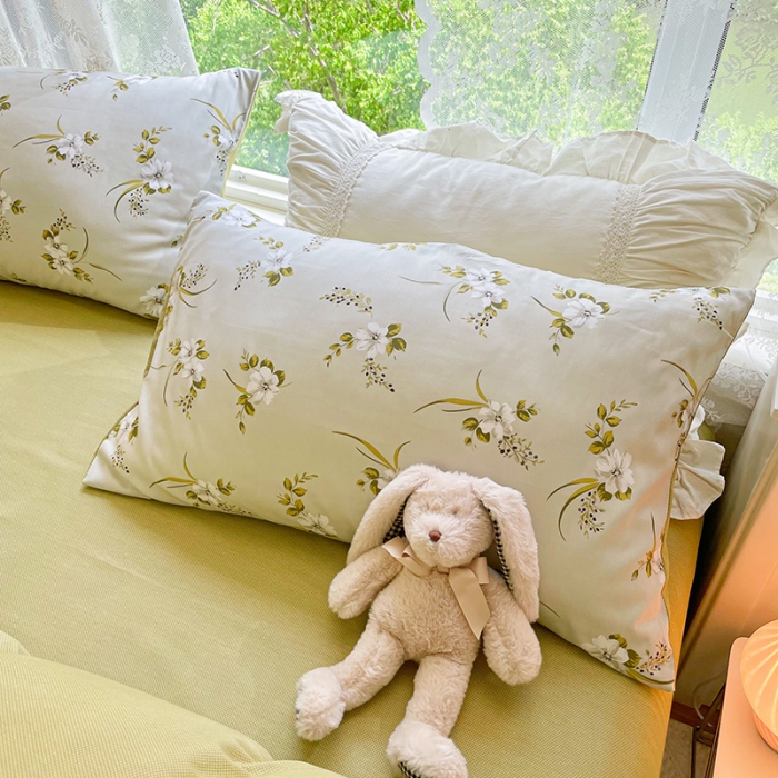 91家纺网 家纺一手货源 找家纺 琪格格纺织 2022新款全棉印花四件套 西琳娜灰