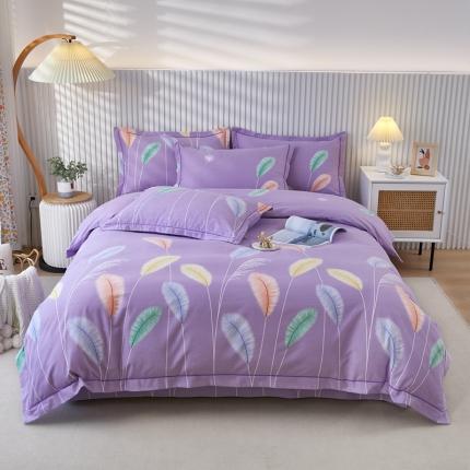 91家纺网 家纺一手货源 找家纺 （总）杜先生 2023新款全棉加厚磨毛系列四件套