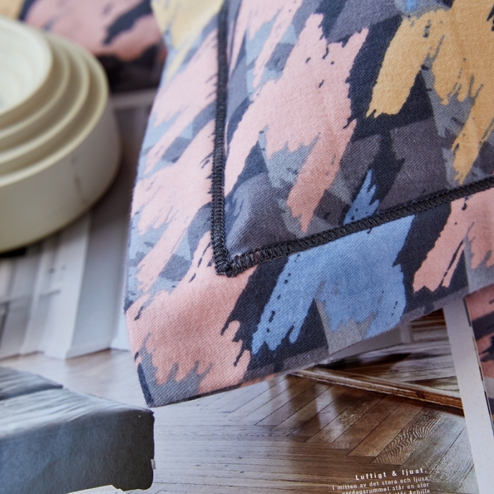 91家纺网 家纺一手货源 找家纺 杜先生 2023新款全棉加厚磨毛系列四件套千鸟生活