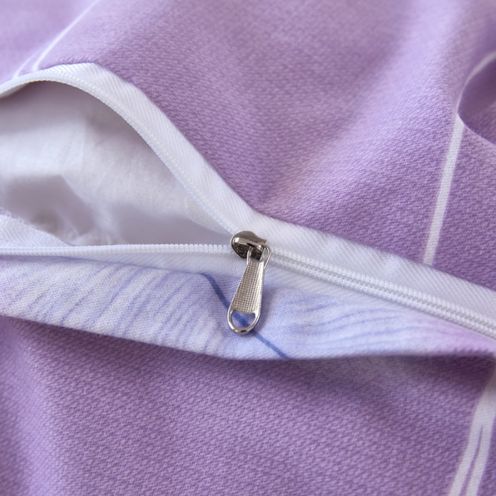 91家纺网 家纺一手货源 找家纺 杜先生 2023新款全棉加厚磨毛系列四件套夏日风情-紫