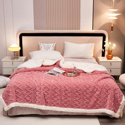 91家纺网 家纺一手货源 找家纺 （总）坦客毯业 2025加厚保暖塔芙绒牛奶绒毛毯盖毯子 辫子