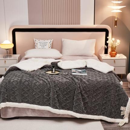 91家纺网 家纺一手货源 找家纺 （总）坦客毯业 2025加厚保暖塔芙绒牛奶绒毛毯盖毯子 辫子